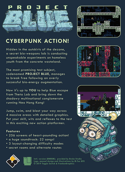 Project Blue (Homebrew) — Box back